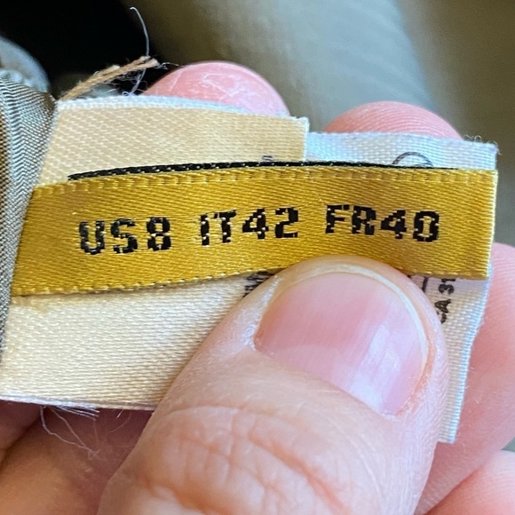 Donna Karan Brown Linen Skirt Suit Set Size 8 - Picture 14 of 16